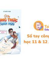 Sổ tay công thức Toán học 11  12 Anh Giáo Kid